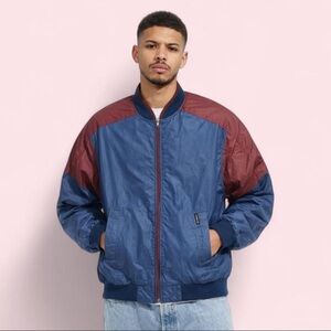 90s Members Only Vintage Reversible Bomber Jacket Y2K Streetwear Size L